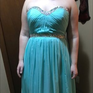 Teal Prom Dress